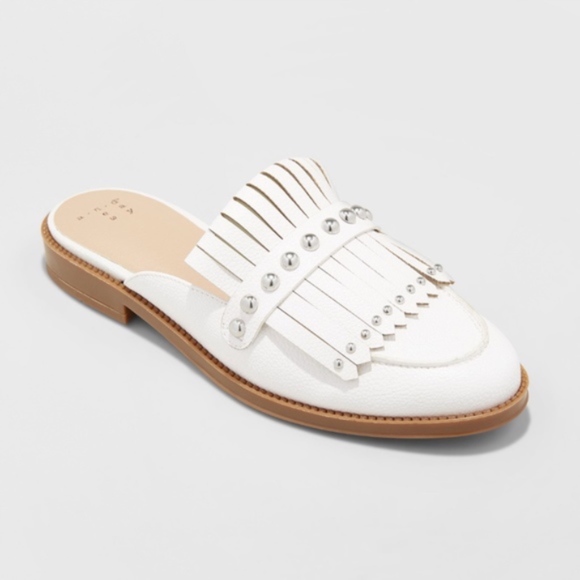 a new day Shoes - A New Day Karoline Backless Mules White New